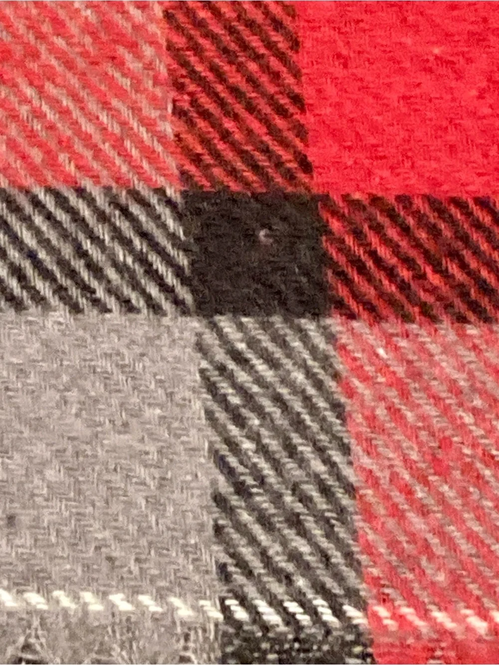 NWT Nido Notte Italia Plaid Throw- red plaid